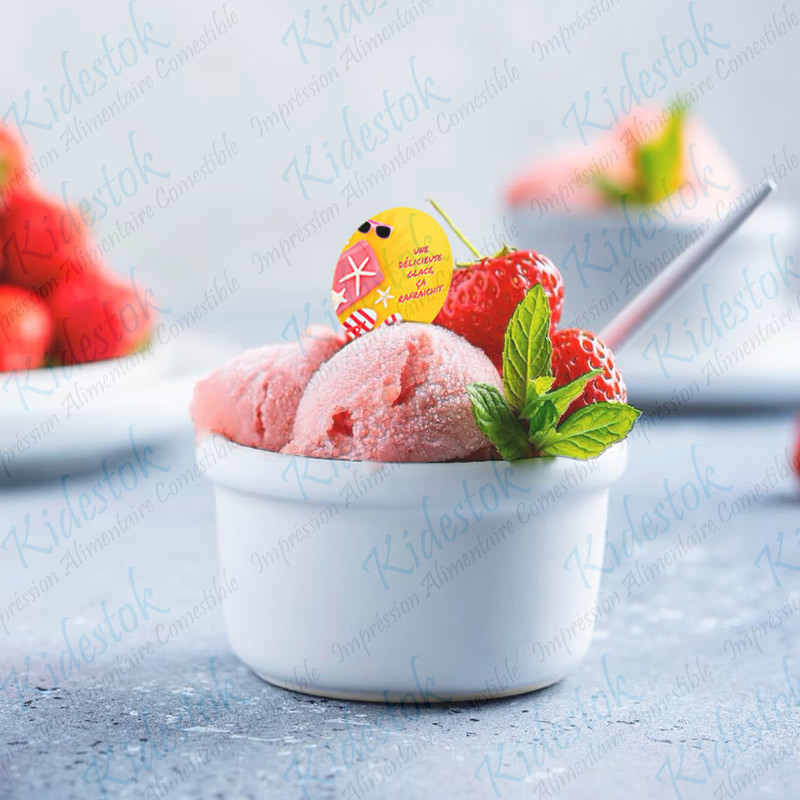 Pastille comestible en Azyme sans gluten pour Glacier Artisant